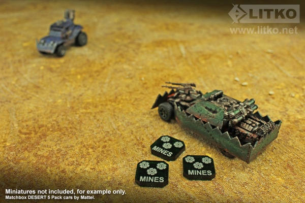 Gaslands Mines Ammo Tokens, Translucent Green (10) - SPECIAL ORDER!