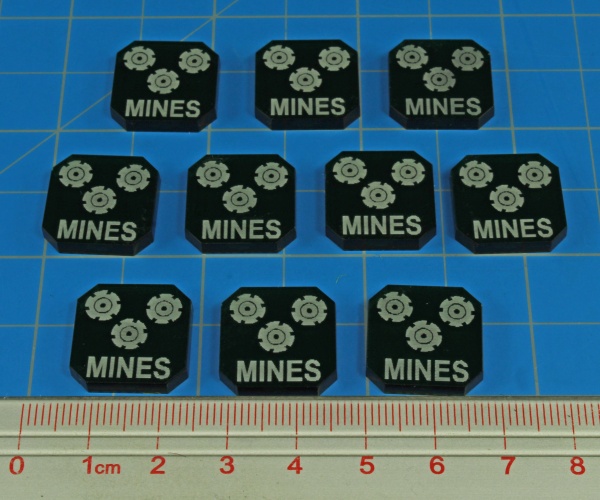 Gaslands Mines Ammo Tokens, Translucent Green (10) - SPECIAL ORDER!