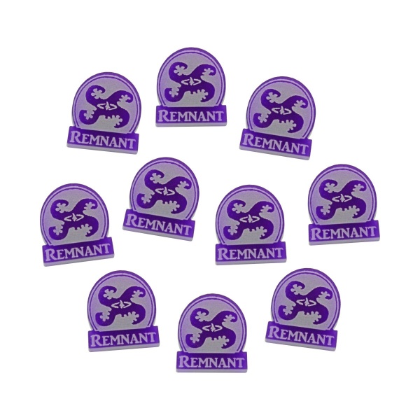 Remnant Tokens, Arkham 3rd Ed, Purple (10) - SPECIAL ORDER!