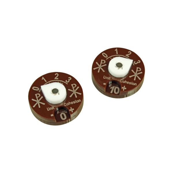 Unit Dials Compatible with Dux Bellorum, Brown & White (2) - SPECIAL ORDER!