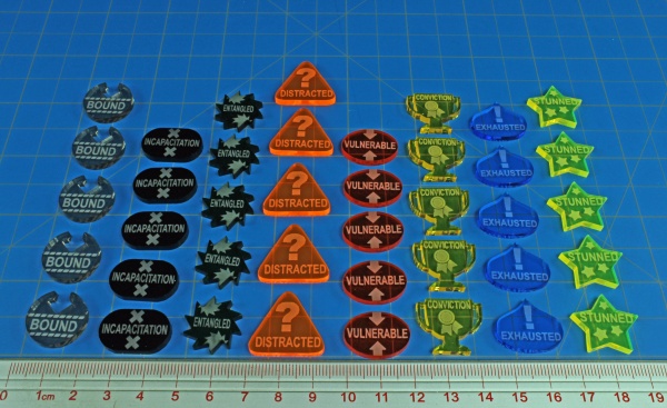 Adventure Token Set, Savage Worlds, Multi-Color (40) - SPECIAL ORDER!