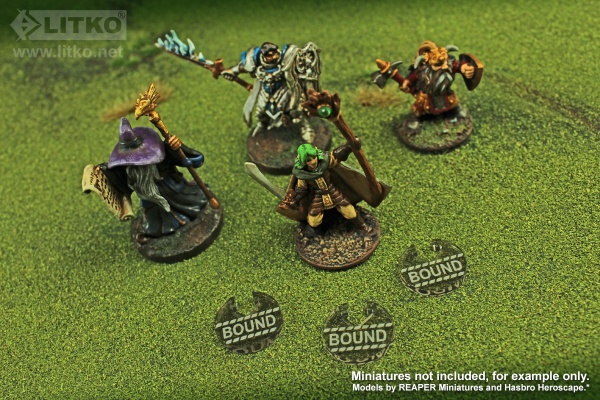 Bound Tokens, Savage Worlds, Transparent Bronze (10) - SPECIAL ORDER!