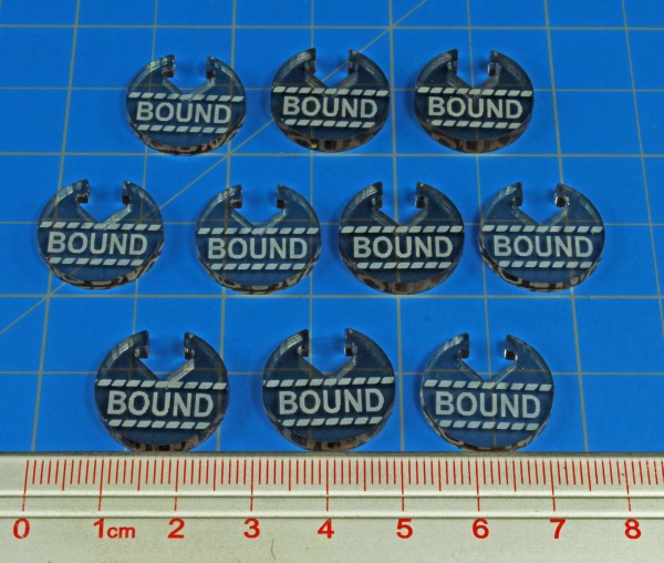 Bound Tokens, Savage Worlds, Transparent Bronze (10) - SPECIAL ORDER!