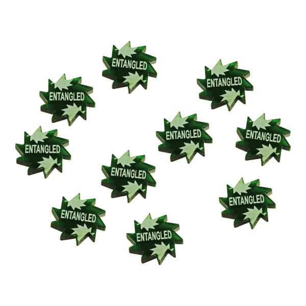 Entangled Tokens, Savage Worlds, Translucent Green (10) - SPECIAL ORDER!