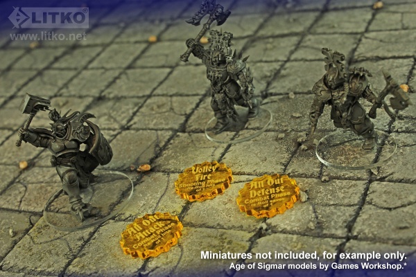 Command Ability Token Set, AoS: 2019 GH, Transparent Yellow (6) - SPECIAL ORDER!