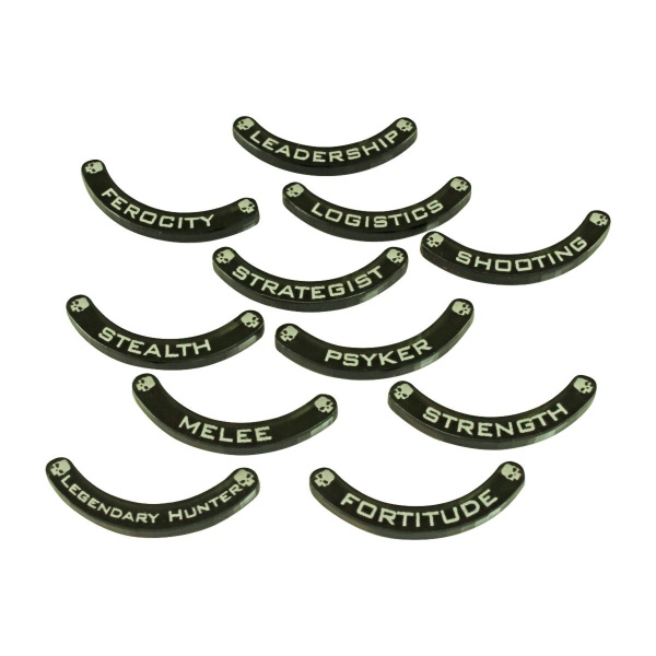 Base Hugger Token Set B, 32mm Bases, WH:KT, Translucent Grey (10) - SPECIAL ORDER!