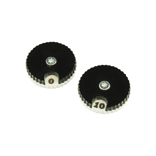 Circular Combat Dials, Numbered 0-10, Black (2) - SPECIAL ORDER!