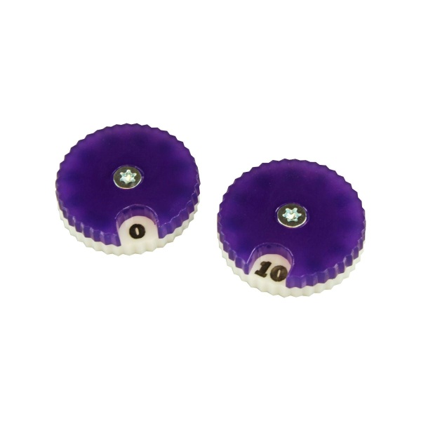 Circular Combat Dials, Numbered 0-10, Purple (2) - SPECIAL ORDER!