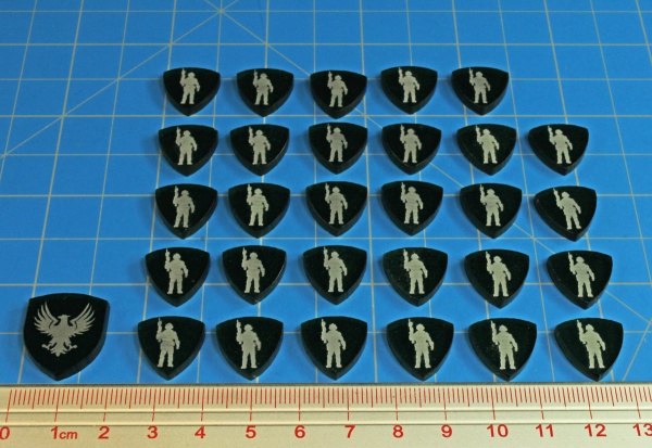 Green Player House & Force Tokens, Dune Board Game, Translucent Green (30) - SPECIAL ORDER!