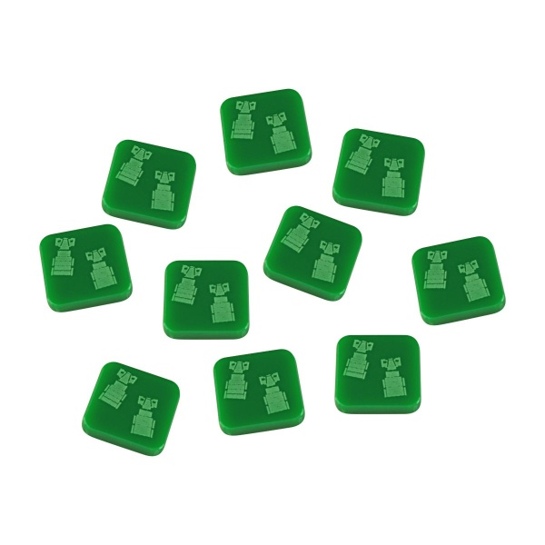 Allied Truck Ground Target Tokens Compatible with BRS, Green (10) - SPECIAL ORDER!