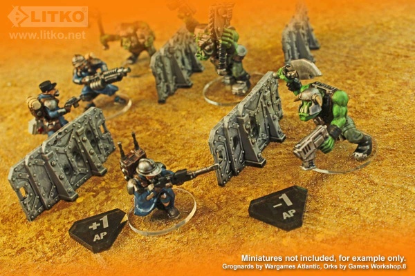 Action Point Modifier Tokens, WH: KT 2nd Ed, Translucent Grey (10) - SPECIAL ORDER!