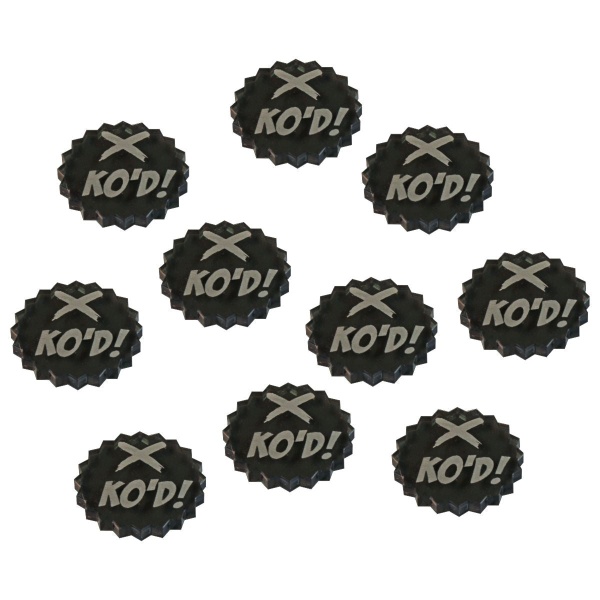 Knocked Out Tokens, Crisis Protocol, Translucent Grey (10) - SPECIAL ORDER!