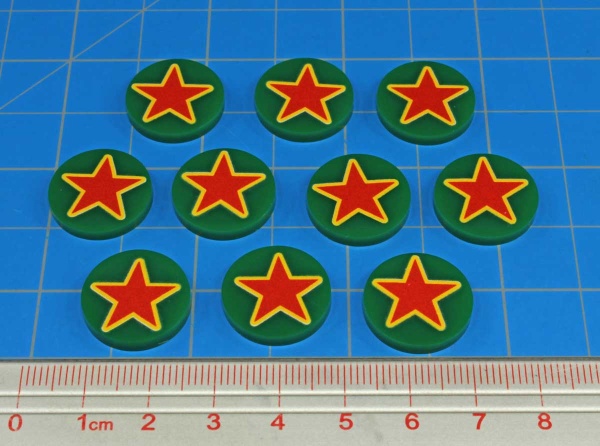 Premium Printed WWII Faction Tokens, Russia Red Army (10) - SPECIAL ORDER!