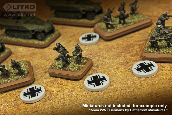 Premium Printed WWII Faction Tokens, German Luftwaffe (10) - SPECIAL ORDER!