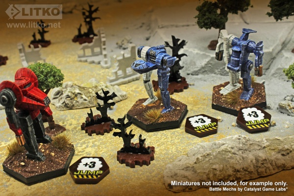 Premium Printed Mecha Jump +3 Movement Tokens (10) - SPECIAL ORDER!