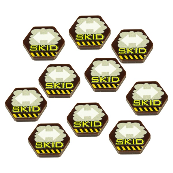 Premium Printed Mecha Skid Maneuver Tokens (10) - SPECIAL ORDER!