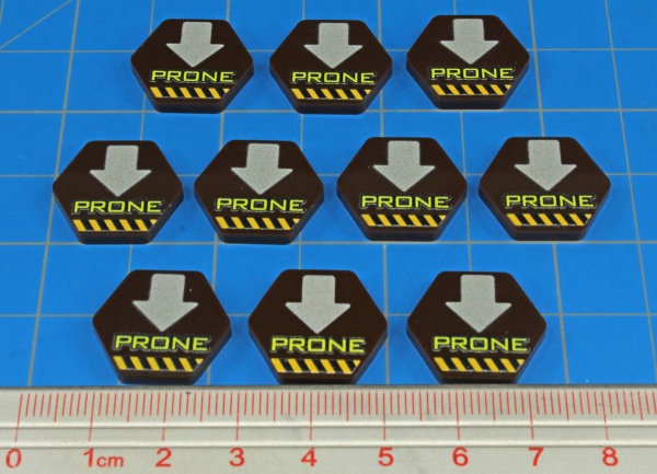 Premium Printed Mecha Prone Position Tokens (10) - SPECIAL ORDER!