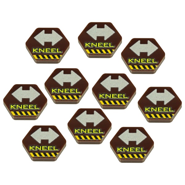 Premium Printed Mecha Kneel Position Tokens (10) - SPECIAL ORDER!