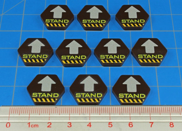 Premium Printed Mecha Stand Position Tokens (10) - SPECIAL ORDER!