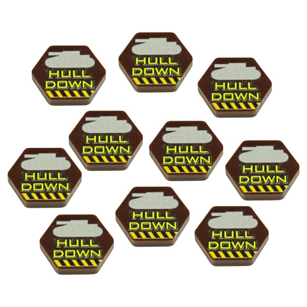 Premium Printed Mecha Hull Down Position Tokens (10) - SPECIAL ORDER!