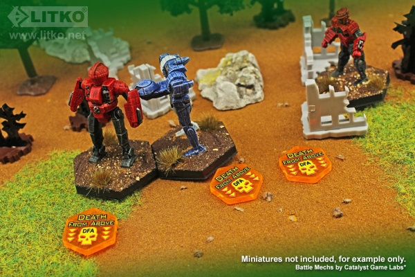 Premium Printed Mecha Death From Above Tokens (10) - SPECIAL ORDER!