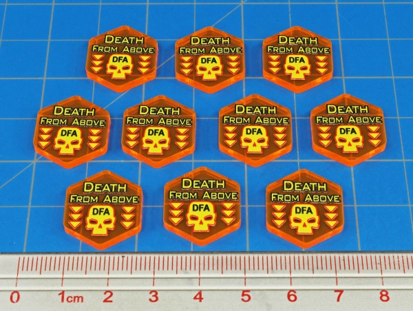 Premium Printed Mecha Death From Above Tokens (10) - SPECIAL ORDER!