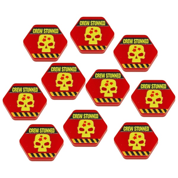 Premium Printed Mecha Crew Stunned Tokens (10) - SPECIAL ORDER!