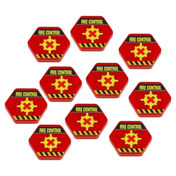 Premium Printed Mecha Weapons Fire Control Tokens (10) - SPECIAL ORDER!