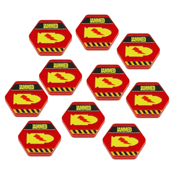 Premium Printed Mecha Weapon Jammed Tokens (10) - SPECIAL ORDER!