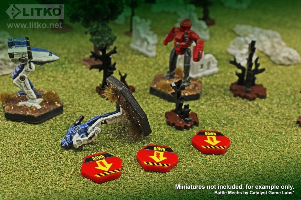 Premium Printed Mecha Knocked Down Tokens (10) - SPECIAL ORDER!