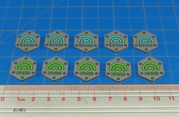 Premium Printed Mecha NARC/iNARC Missile Beacon Token Set (10) - SPECIAL ORDER!