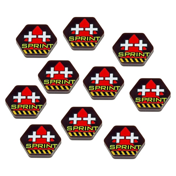 Premium Printed Mecha Sprint Movement Tokens (10) - SPECIAL ORDER!