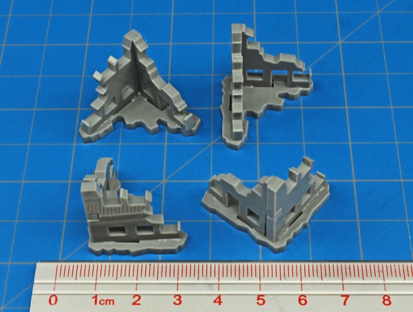 Blasted Building Terrain Marker, Micro-Scale (4) - SPECIAL ORDER!