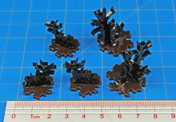 Blasted Trees Terrain Markers, Micro-Scale (5) - SPECIAL ORDER!