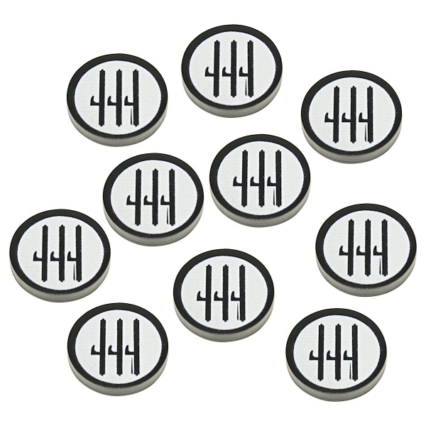 Premium Printed WWII Faction Tokens, Italian Air Force Roundel B (10) - SPECIAL ORDER!