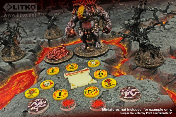 Premium Printed Dark Fantasy RPG Token Set, Mork Borg (30) - SPECIAL ORDER!