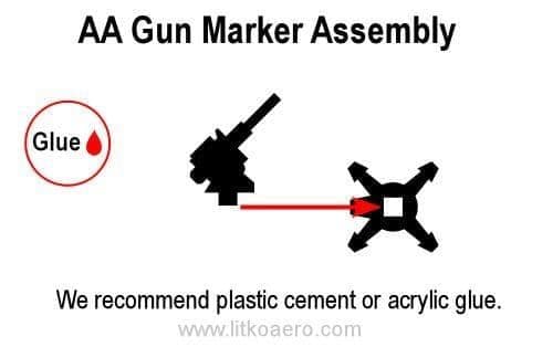 AA Gun Markers, Black (5)