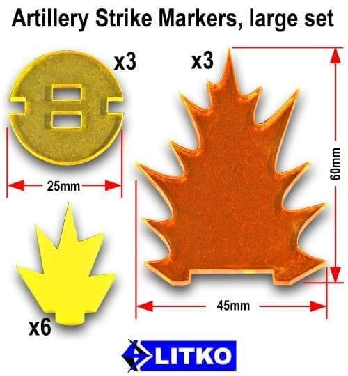 Artillery Strike Markers, Large (3)