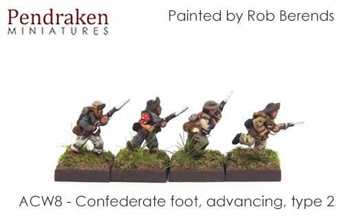 Confederate foot, advancing, type 2