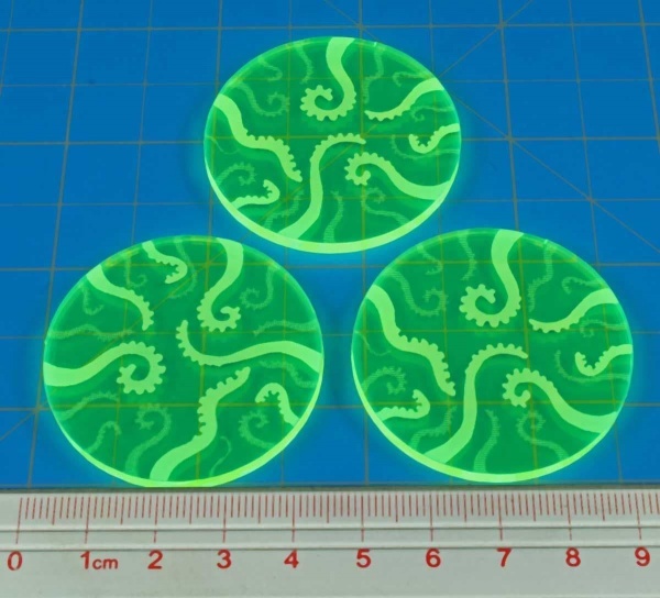 Cthulhu Tentacles, Sealed Gate Tokens, Fluorescent Green (3)