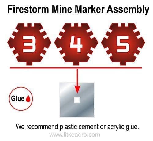 Firestorm Mine Markers, Translucent Red (15)