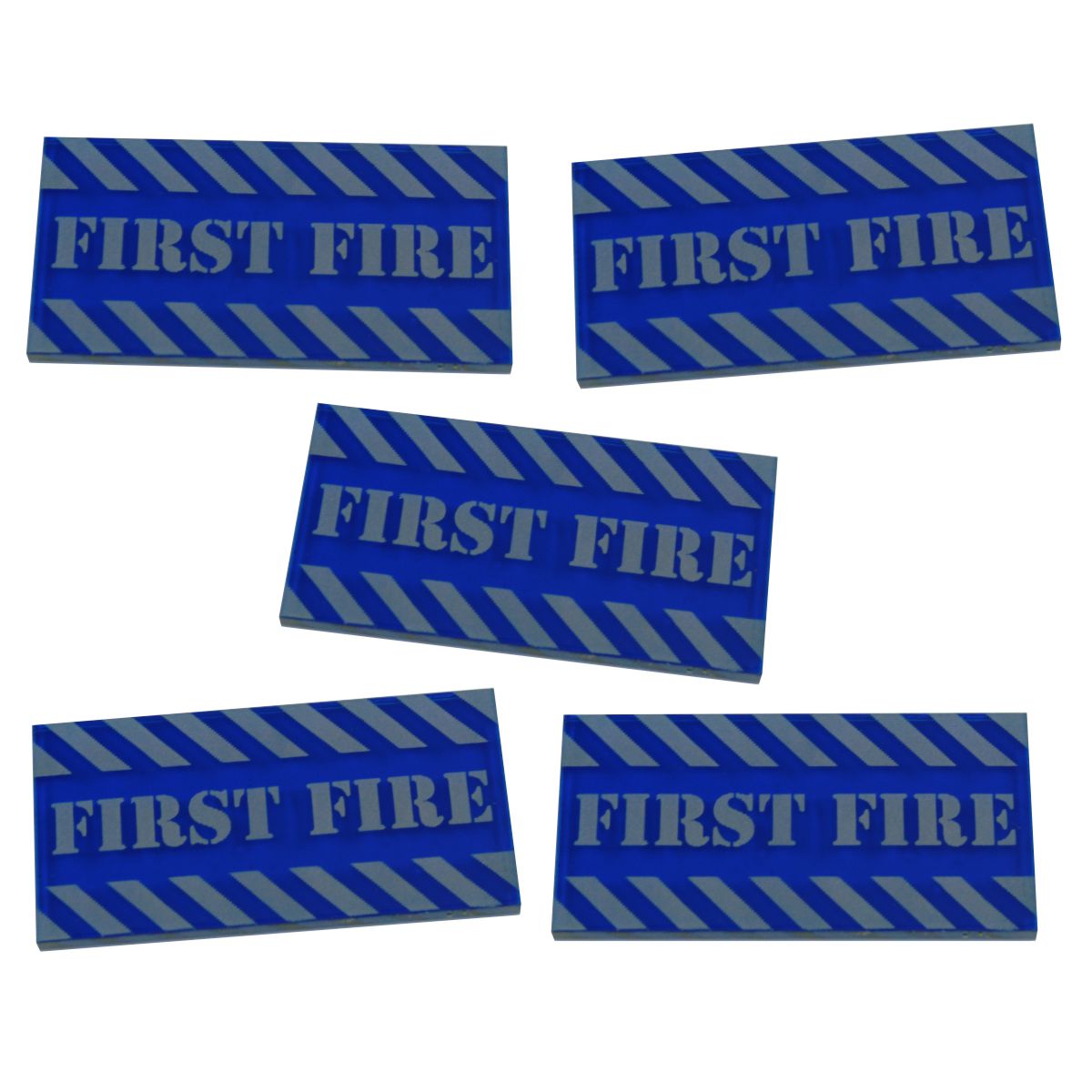 Large Sized First Fire Tokens, Translucent Blue (5) - SPECIAL ORDER!