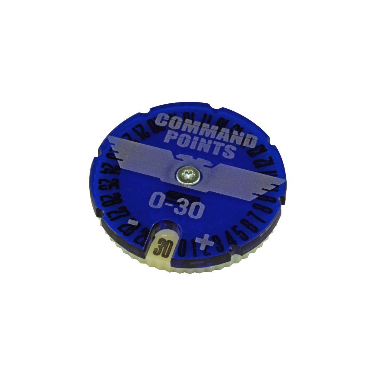 Command Points Dial #0-30, WHv9, Translucent Blue & Ivory - SPECIAL ORDER!