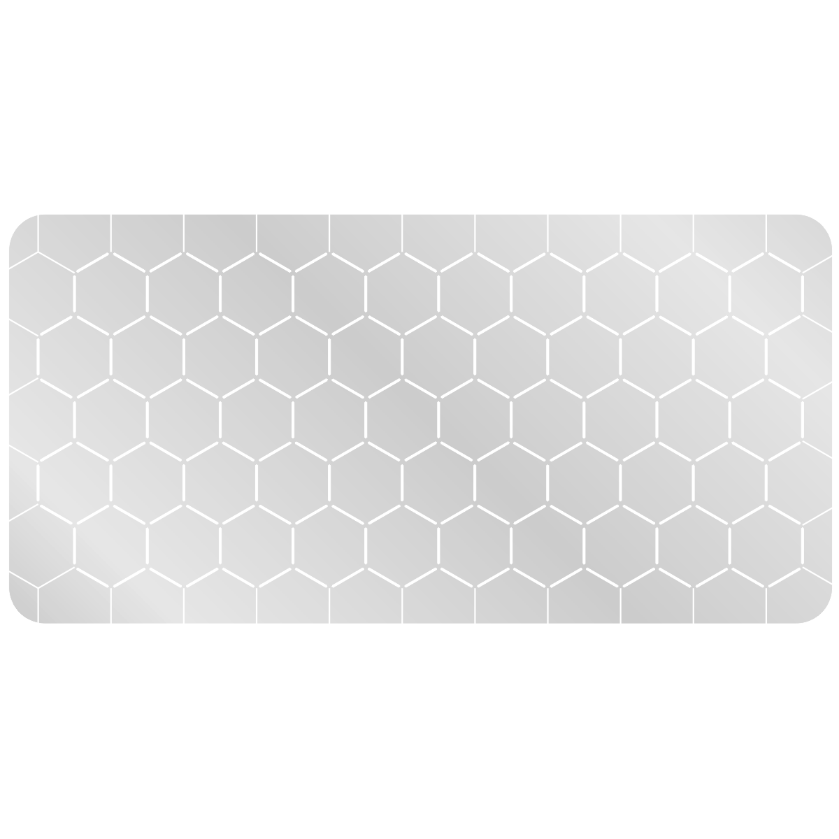 2'' Hex Grid Stencil, Edge Pattern - SPECIAL ORDER!