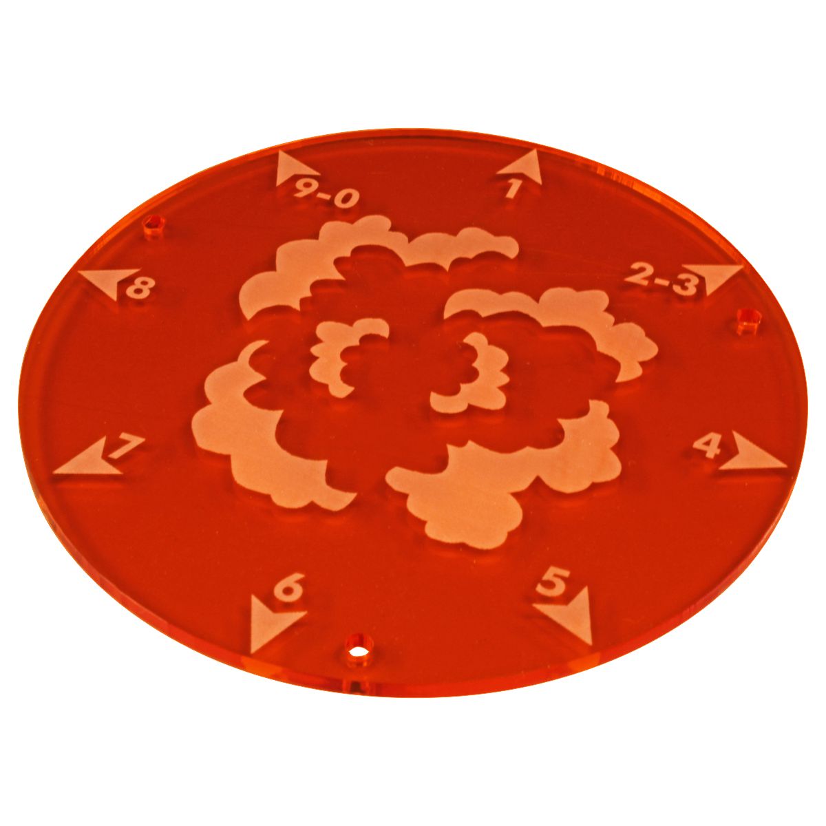 120mm Directional Explosion Template, Fluorescent Amber - SPECIAL ORDER!