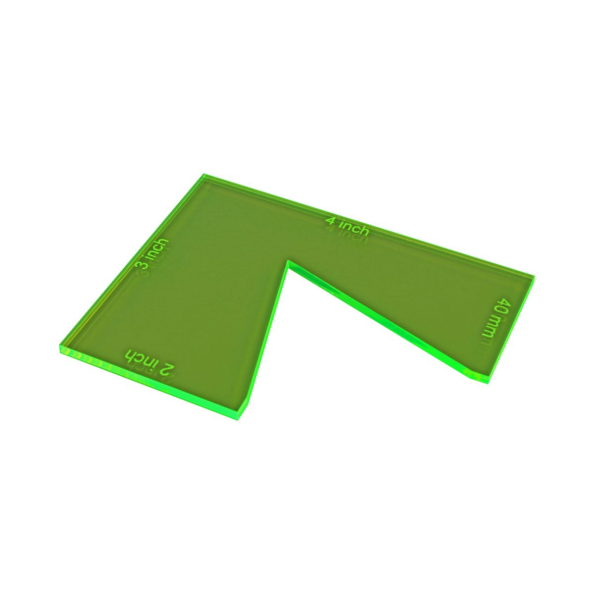 Notch Gauge, DBx, Fluorescent Green