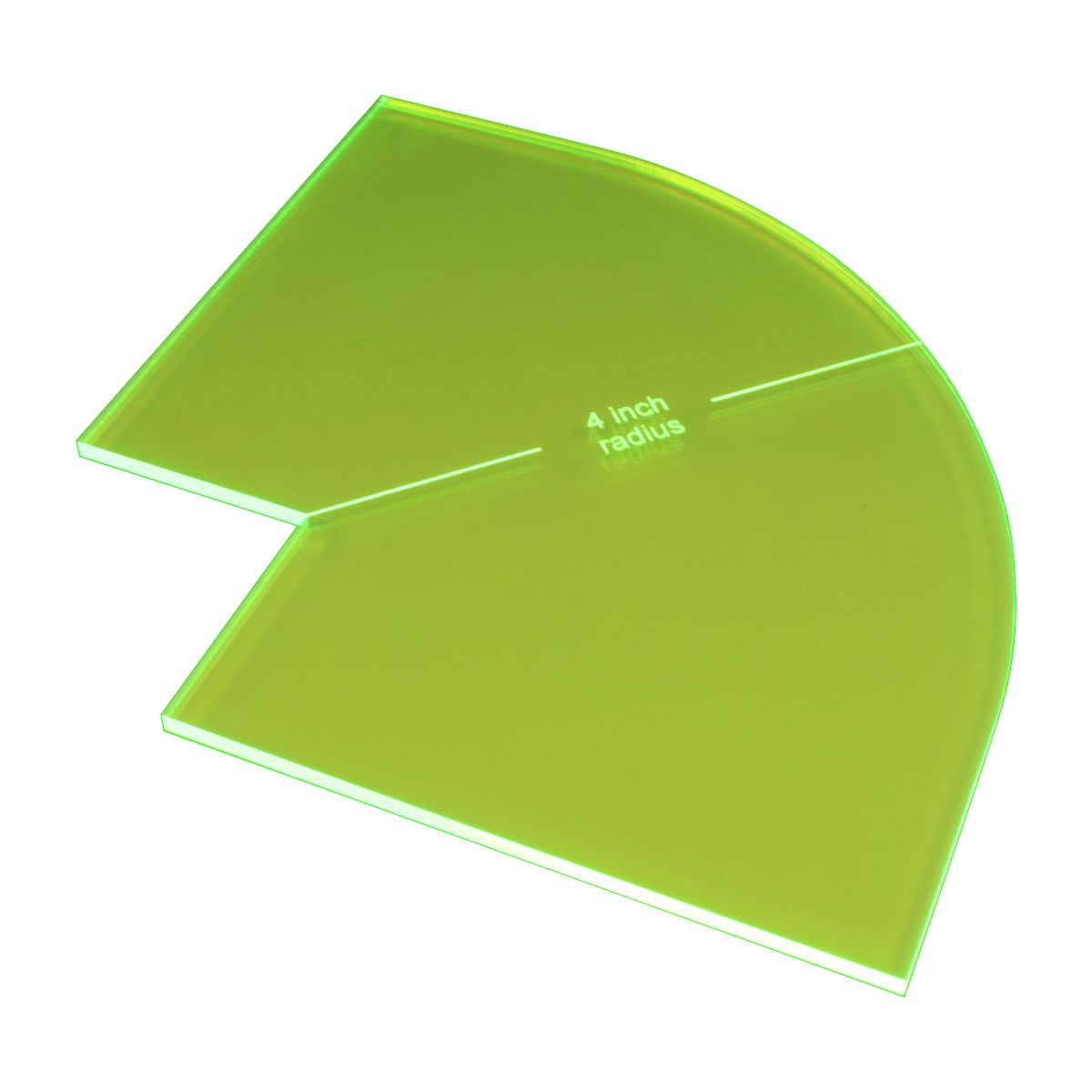 4'' Radial Gauge, Fluorescent Green - SPECIAL ORDER!