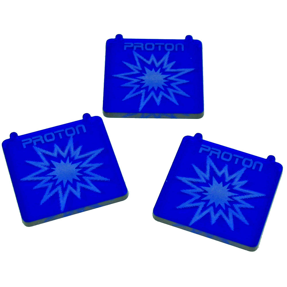 Space Fighter Proton Bomb Templates, Translucent Blue (3) - SPECIAL ORDER!