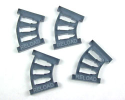 Gun Reload Tokens, Transparent Grey (10)