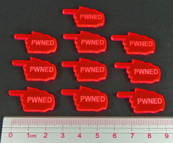 PWNED Tokens, Fluorescent Pink (10)